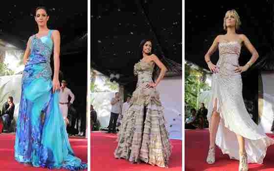   مصر اليوم - نادية الجبوري تقدم فساتين مستوحاة من التراث المغربي