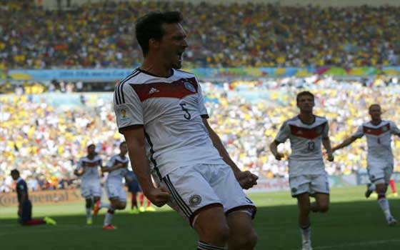   مصر اليوم - ألمانيا تتأهل إلى نصف نهائي كأس العالم في البرازيل بعد هدف هوملز في فرنسا