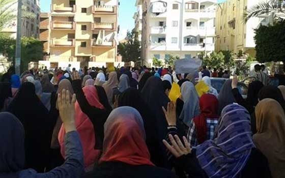   مصر اليوم - تظاهرة إخوانيّة في دمياط تضامنًا مع الفلسطينيِّين ضد ضرب غزّة