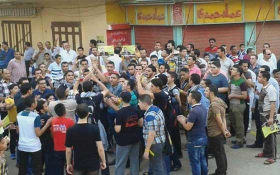 مصر اليوم - مسيرة لأنصار مرسى في الدقهليّة للتنديد بالعدوان على غزة