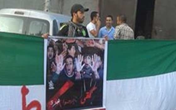 مصر اليوم - وقفة تضامنية للتيارالشعبي مع الفلسطينيين تنديدًا بالعدوان الإسرائيلي