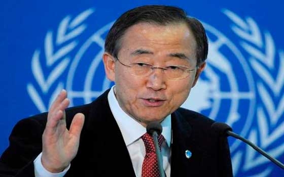   مصر اليوم - بان كي مون يؤكد ضرورة قبول الجهود الرامية لوقف إطلاق النار