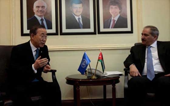   مصر اليوم - جودة وكي مون يؤكدان دعمها للمبادرة المصرية ويدعون لوقف إطلاق النار