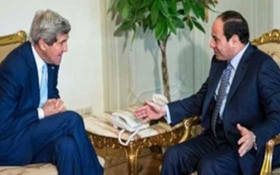   مصر اليوم - الرئيس عبد الفتاح السيسي يستقبل جون كيري في مقر الجمهورية