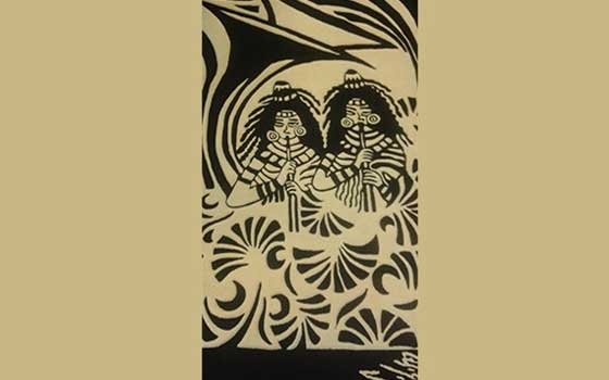   مصر اليوم - إهداء جداريتين من النسيج لدار الأوبرا المصرية