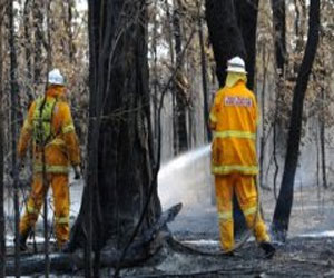   مصر اليوم - انخفاض الحرارة يساعد رجال الإطفاء في إخماد الحرائق في استراليا