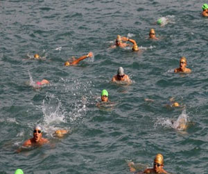   مصر اليوم - 1800 من سكان هونغ كونغ يسبحون معًا في احتفال تقليدي
