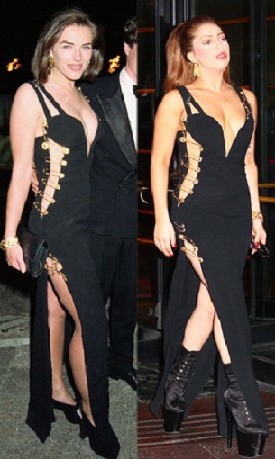   مصر اليوم - غاغا تقلد إطلالة سابقة لإليزابيث هيرلي